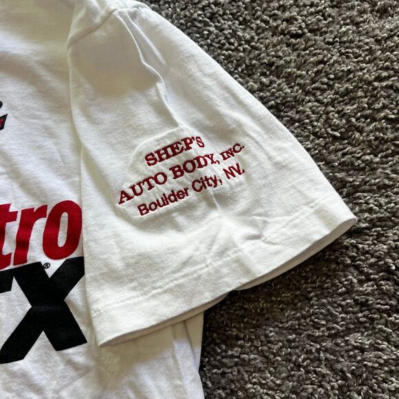 VTG 1997 John Force Racing NASCAR Gastrol GTX T Shirt All Over Print Size Large - Picture 5 of 7